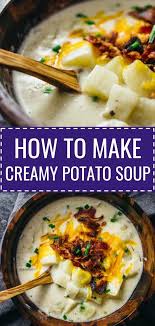 Learn How To Make The Best Creamy Potato Soup Loaded With Crispy Bacon And Cheddar Cheese It S Creamy Potato Soup Potato Soup Recipe Easy Homemade Potato Soup