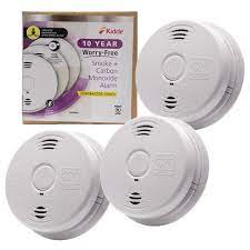 Compare costs for commercial & residential smoke & co alarms. Kidde Pro 10 Year Worry Free Hardwired Combination Smoke And Carbon Monoxide Detector With Voice Alarm 3 Pack 21030259 The Home Depot