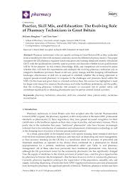 › pharmacy technician's letter continuing education. Pdf Practice Skill Mix And Education The Evolving Role Of Pharmacy Technicians In Great Britain