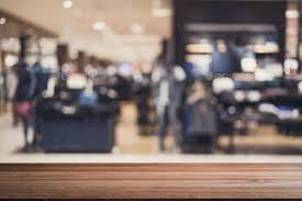 Abstract Blurred Background Of Men Clothes Store In Shopping Mall Blurred Background Shopping Mall Business Photos