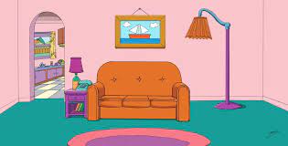 Simpsons Living Room Cartoon Wallpaper The Simpsons Meme Hintergrund