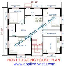 North Facing House Vastu Plan For North Facing House North Facing House 2bhk House Plan House Floor Plans