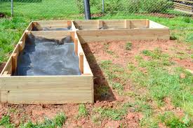 We need to seal or install a liner inside the raised beds to keep water (from the soil) from leaching through the seams of the concrete and we also need this sealer/liner to be safe for growing edible plants and trees (i.e. Diy L Shaped Garden Bed Ugly Duckling House