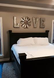 Finished The Project Today And In L Ve With How It Turned Out Letters From Hobby Lobby A Farm House Living Room Wall Decor Bedroom Farmhouse Bedroom Decor