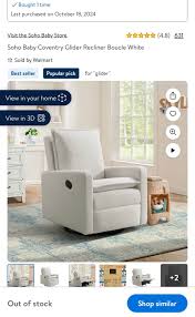 In brand new condition, purchased in October for our nursery but I ended up  getting a different one. Originally $250+tax Selling for $180