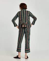 Image 2 of STRIPED PYJAMA STYLE TROUSERS from Zara | Striped blazer,  Striped pyjamas, Striped
