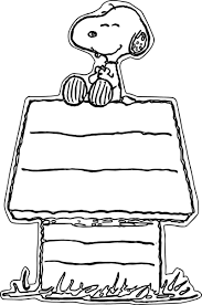Snoopy On Dog House Free Coloring Page Animal Coloring Pages Coloring Pages Free Coloring