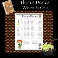 Some are easy, some hard. Hocus Pocus Movie Worksheets Teaching Resources Tpt