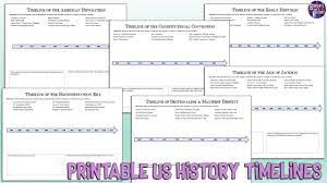 us history printable timeline activities