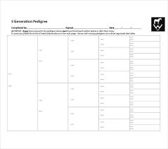 41 Veracious Blank Pedigree Chart Download