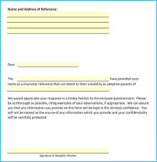 A letter to birth parents, from foster parents. Adoption Reference Letter Sample Letters And Examples