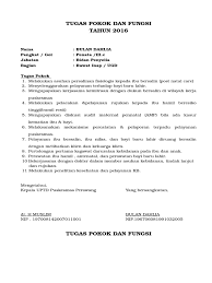 Tugas pokok dan fungsi ketua dan sekretaris program studi adalah sebagai berikut.docx. Tupoksi Bidan Ugd