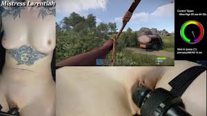 Rust Naked Gaming Stream Part 1 Goth Gamer Girl | Mistress Larentiah