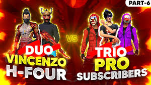 Welcome to my livestream guys , don't forget to leave a like and subscribe to the channel ️ 🔊🔊 don't forget to join my notification squad click the 🔔 bell i. Vincenzo H Four Vs Pro Subscribers Part 6 Free Fire Most Intense Match Nonstop Gaming Youtube