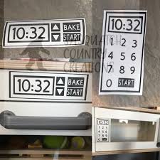 Ikea Duktig Decal Diy Microwave Decal Oven Decal Duktig Play Kitchen Ikea Hack Play Kitchen Ikea Kids Kitchen Ikea