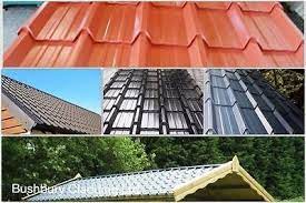Tile Effect Steel Roof Sheets Brown Pvc Coated