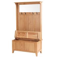 Choose from three sizes of bench and two oak finishes (darkened and natural) in our arundel collection: Vancouver Petite Oak Hall Tidy Storage Bench With Coat Rack And Mirror Nb075 Bestbuys