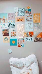 Postcard Collage With Doodles Roomdecor Roomdecorbedroom Roomdecordiy Roomdecorfall Roo Diy Wall Decor For Bedroom Wall Decor Bedroom Dorm Room Decor