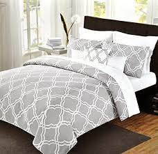 3d grey game player bedding set comforter cover duvet cover pillow case gamer. Amazon Com Max Studio Modern Geometric Quatrefoil Trellis Pattern King Size 6pc Duvet Comforter Set G Duvet Comforter Sets Grey Comforter Sets Comforter Sets