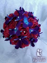 Radiant orchid wedding bouquets brighten your wedding day. Dress My Wedding Red Rose And Galaxy Orchid Bridal Bouquet
