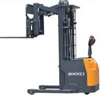 Electric Stacker With Reach and Side Shifting Forks 138" Lift 3300lb Capacity