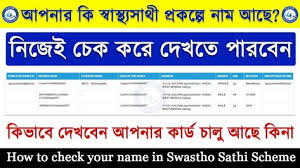 How To Check Your Name In Swasthya Sathi Schemes স ব স থ যস থ প রকল প In 2020 Names Pdf Books Download Your Name