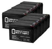 MIGHTY MAX BATTERY 12-Volt 8 Ah SLA (Sealed Lead Acid) AGM Type Replacement  Battery for Alarm/Security Systems (10-Pack) ML8-12MP10 - The Home Depot