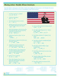Jan 04, 2011 · there are a lot of categories that you can ask for black history questions and answers. Black History Month Worksheets Schoolfamily