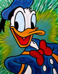 Tim Rogerson Inspired Donald Duck Painting By Danielle Hobby Disney Paintings Disney Drawings Disney Art