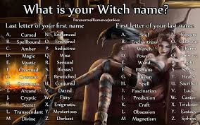 What S Your Witch Name Witch Names Witchy Names Names