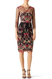 Marchesa Notte Woven Hem Cocktail Dress Dresses Casual Dresses Dress Images