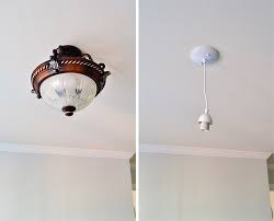 In this way you will be proactive for any future electrical projects or problems that may occur. How To Replace Fluorescent Lighting With A Pendant Fixture Young House Love