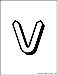 Practice writing the letter v in uppercase and lowercase. Alphabet Letter V Coloring Page