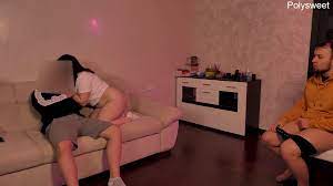 Free Cuckold assented with a sexwife for a 3some (Licks a creampie) Porn  Video HD