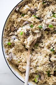 Creamy Mushroom Rice Simply Delicious