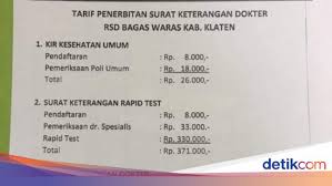 Beredar Tarif Penerbitan Surat Keterangan Dokter Di Klaten Ini Faktanya Halaman 2