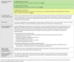 A lot of times you may not have symptoms at all, and if you have them, the most common ones are changes in bowel habits or changes in the consistency of your stool that lasts for more than a few. K Pavithran On Twitter Screening For Crc Uspstf Recommends Screening For Colorectal Cancer In Adults Aged 45 To 75 Years Https T Co 0paxnuowoa Https T Co Zsprjq8oab