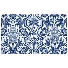 Nuloom kiyoko vintage floral area rug, 5' x 7' 5, blue. Navy Blue White Floral Doormat Hobby Lobby 1956804