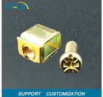 Electrical Steel Screw Terminal Block Metal Brass Copper Part Metal  Stamping Contact Components