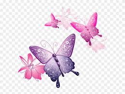 spring flowers and butterflies border download cute printable notebook paper free transparent png clipart images download