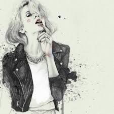blob opps art رسم فن الفن خ instagram photo websta fashion illustration fashion books leather jacket girl