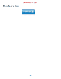 Phoneky Java Apps Fill Online Printable Fillable Blank Pdffiller