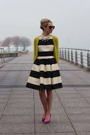 Black And White Attire For Ladies The Closet Party Black White And Striped All Over Fashion Stripped Dress Striped Dress