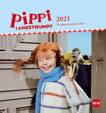 Pippi langstrumpf ich wünschte, ich wär ein bisschen so wie sie. Pippi Langstrumpf Postkartenkalender 2021 17 X 16 Cm Heye Nordland Shop