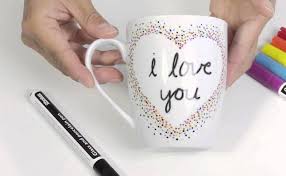 Tasse Personnalisee Avec Coeur Et Message D Amour Tasses Personnalisees Decoration Tasse Tasses Diy