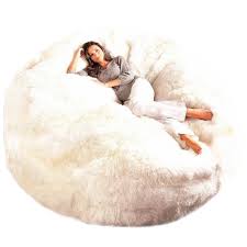 Sheepskin Bean Bag Chair Cover Jumbo Fur Bean Bag Chairs Ultimate Sheepskin