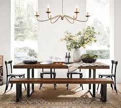 Choose from rectangular oak refectory dining tables and elegant french walnut tables with slender carved legs. Griffin Reclaimed Wood Dining Table Pottery Barn