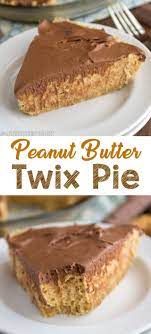 Peanut Butter Twix Pie Is An Easy No Bake Pie Recipe That Tastes Like A Twix A Shortbread Crust Is F Peanut Butter Recipes Easy Pie Recipes Baking Recipes Pie