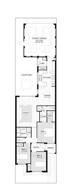 The right angle creates its own domain. Ava Floor Plan 7 5m Design Narrow House Designs Narrow House Plans Narrow Lot House Plans