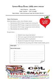 Maybe you would like to learn more about one of these? Doc Lembar Kerja Siswa Lks Smpn 4 Medan Tonny Sinaga Academia Edu